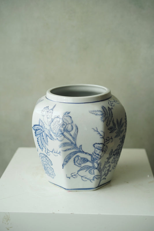 Blue and white porcelain vase