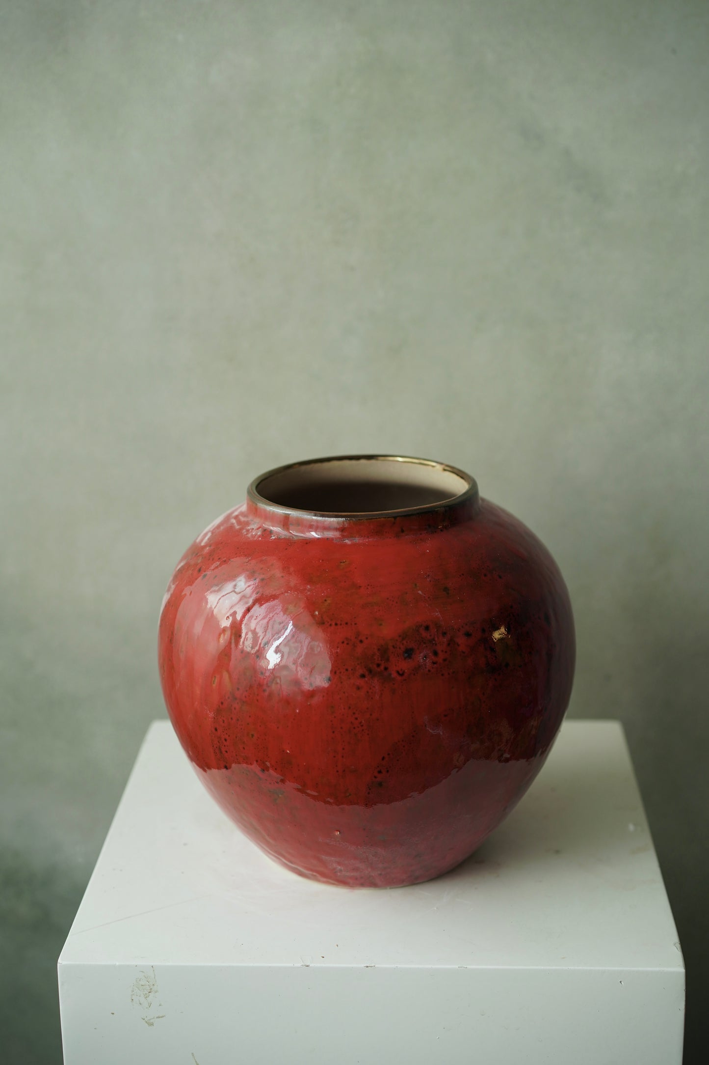 Red vase